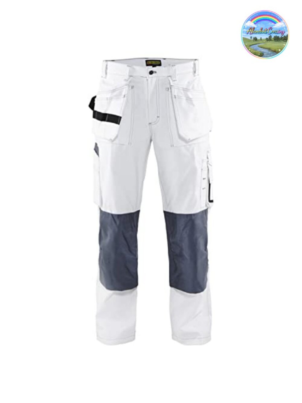 Men's Painter Work Pants Durable Lightweight 100% Cotton Utility Pockets